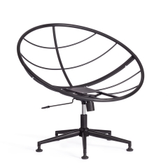 Кресло Tetchair CLOUDE рогожка/металл, 97х98х90-96см, серо-бежевый, 3M 16/2