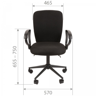 Офисное кресло Chairman CHAIRMAN 9801 BLACK Серый
