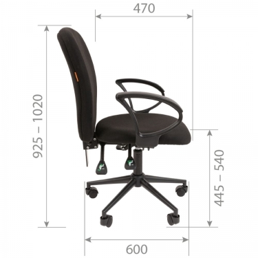 Офисное кресло Chairman CHAIRMAN 9801 BLACK Голубой