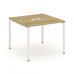 Стол переговорный 1 столешница Рива CONCEPT CN.PRG-011 Дуб Винченцо Белый