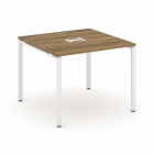 Стол переговорный 1 столешница Рива CONCEPT CN.PRG-011 Сандал Янтарный Белый