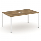 Стол переговорный 1 столешница Рива CONCEPT CN.PRG-014 Сандал Янтарный Белый