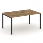 Стол переговорный 1 столешница Рива CONCEPT CN.PRG-014 Сандал Янтарный Черный