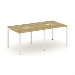 Стол переговорный 2 столешницы Рива CONCEPT CN.PRG-021 Дуб Винченцо Белый