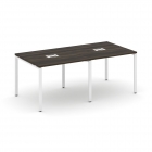 Стол переговорный 2 столешницы Рива CONCEPT CN.PRG-021 Дуб Мали Белый