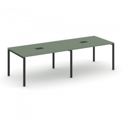 Стол переговорный 2 столешницы Рива CONCEPT CN.PRG-023 Кобо Черный