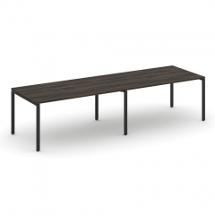 Стол переговорный 2 столешницы Рива CONCEPT CN.PRG-024 Дуб Мали Черный