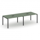 Стол переговорный 2 столешницы Рива CONCEPT CN.PRG-024 Кобо Черный