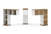 Надставка на стол низкая двухсторонняя + задняя стенка 5 шт. + блок с 2-мя ящиками 2 шт. + распашной фасад 3 шт. Рива CONCEPT CN.DNN-005 Сандал