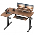 Стол для компьютера угловой левый c электрической регулировкой по высоте Eureka EUREKA ERK-L60L-WN