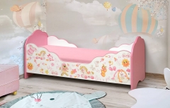 Кровать детская Матрица с фотопечатью Малышка 4 7001400 Белый/Ярко-розовый