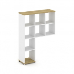 Надставка на стол высокая без наполнения Рива CONCEPT CN.NV-001 Дуб Винченцо Белый бриллиант Белый металл