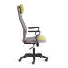 Кресло Tetchair AVIATOR флок, ткань , коричневый/бежевый/серый, 6/7/W-12