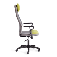 Кресло Tetchair AVIATOR флок, ткань , коричневый/бежевый/серый, 6/7/W-12