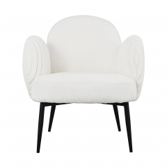 Кресло Stool Group Wave Stripes букле белый