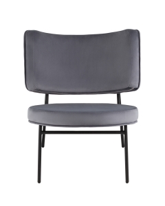 Кресло Stool Group District Lounge велюр Серый