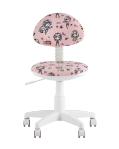 Кресло компьютерное детское Stool Group УМКА Girls пластик белый