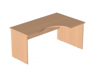 Стол компьютерный угловой Альтерна Р.СКУ-16 правый Дуб Молочный