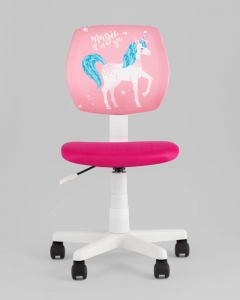 Кресло компьютерное детское Stool Group ЛОЛО Unicorn пластик белый