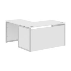 Стол письменный угловой правый Skyland XTEN-QP XQPCT 1415H R Белый Серый