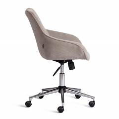 Кресло Tetchair DUBLIN хром вельвет, серый