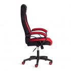 Кресло Tetchair PILOT 24 флок/ткань, черный/черный/красный, 35/TW-08/TW-11