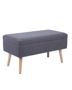 Банкетка Stool Group Сторми с ящиком темно-серый