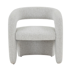 Кресло лаунж Stool Group Bones жемчужный