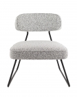 Кресло лаунж Stool Group Kate букле серый
