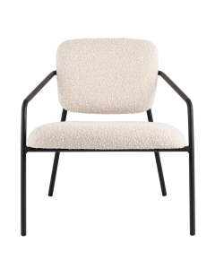 Кресло лаунж Stool Group Rooney букле белый