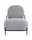 Кресло Stool Group Стоун new ткань букле серый