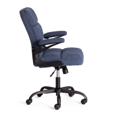 Кресло офисное Tetchair Lugano ткань teddy, темно-синий