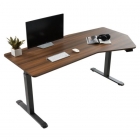 Стол компьютерный с электроприводом Eureka Eureka ERK-EDI-HTG-SW Heptagon, орех
