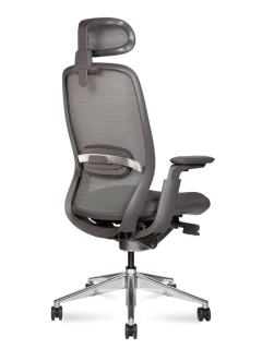 Кресло руководителя Норден Tesla aluminium Серый