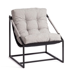 Кресло Tetchair Charli / Чарли без подлокотника рогожка, серо-бежевый, 3M 16/2, 70х70х84 см