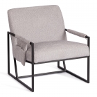 Кресло Tetchair Charli LUX/Чарли Люкс велюр/букле, VT shape silver, 70х80х82 см