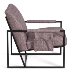 Кресло Tetchair Charli LUX/Чарли Люкс велюр/букле, VT shape wood rose, 70х80х82 см