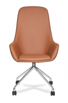 Кресло офисное Мирэй Групп МГ-24 А ХРОМ ПАУК 4 ЛУЧА