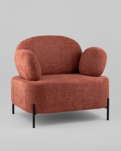 Кресло Stool Group Кэнди ткань с подлокотниками букле коралловый