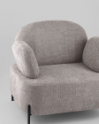 Кресло Stool Group Кэнди ткань букле с подлокотниками светло-серый