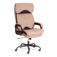 Кресло руководителя Tetchair Duke metal BL ткань, светло-коричневый, KUB 03/TW-24