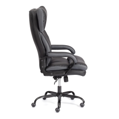 Кресло руководителя Tetchair Duke metal BL кож/зам/ткань, черный/серый, 36-6/12