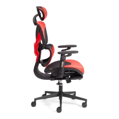 Кресло Tetchair KingCobra иск. кожа / сетка, черный / красный