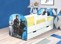 Кровать детская Матрица с фотопечатью с 2-мя ящиками 8001900 Дракон