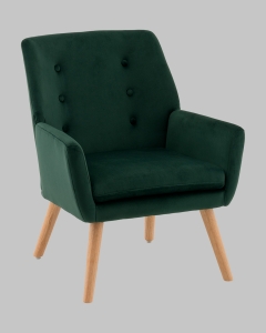 Кресло Stool Group Райт темно-зеленый