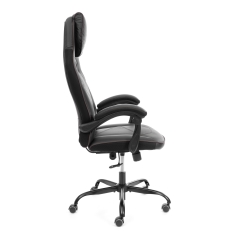 Кресло Tetchair Arena metalBL кож/зам, черный/черный карбон, 36-6/карбон черный