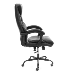 Кресло руководителя Tetchair Cambridge metalBL кож/зам/ткань, черный/черный, 36-6/11