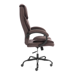 Кресло руководителя Tetchair OREON metalBL велюр, коричневый, 6