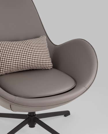 Кресло Stool Group TopChairs Ostra серый