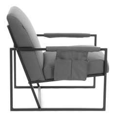 Кресло Tetchair Charli LUX/Чарли Люкс К экокожа , Sharp Графит, 70х80х82 см